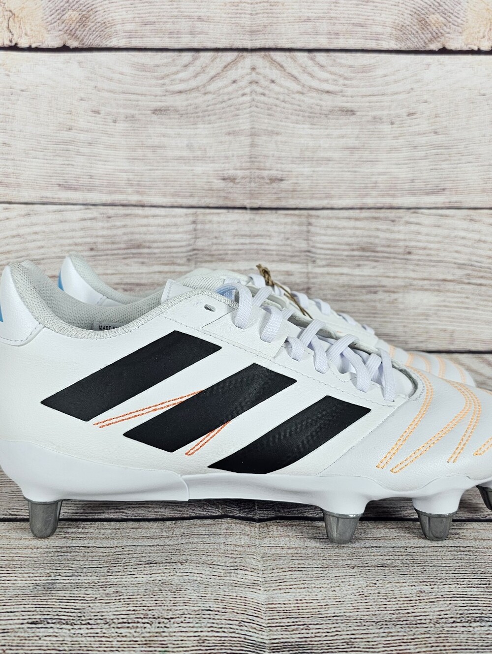 adidas Kakari Elite (SG) Soft Ground White Men’s Rugby Cleats JP8800 Size 7.5